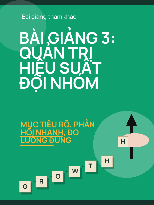 Bài giảng 3: Quản trị hiệu suất đội nhóm