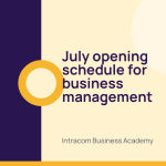 July opening schedule for business management training programs