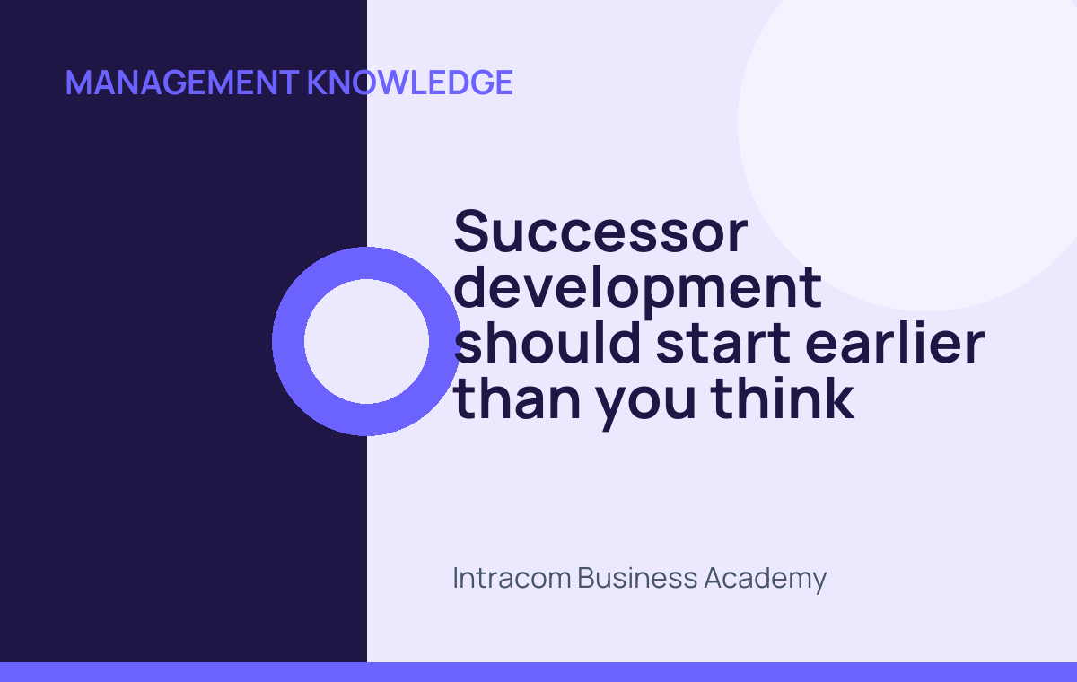 Successor development should start earlier than you think