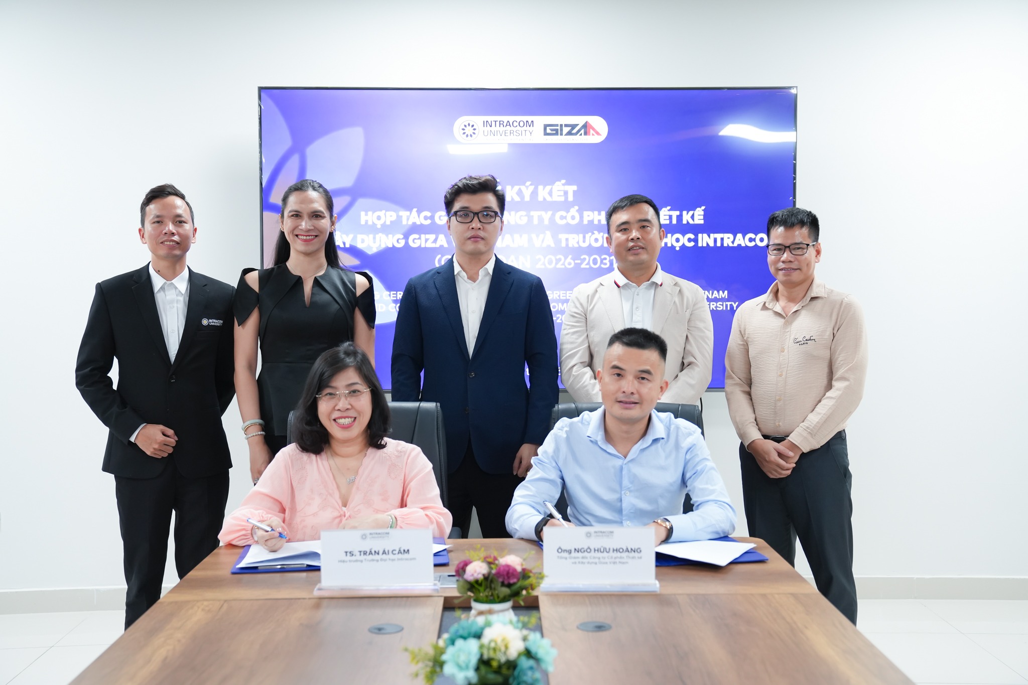 Intracom University signed a cooperation agreement with GIZA Vietnam Design and Construction Joint Stock Company 6 INU 11 of 1 1 11zon
