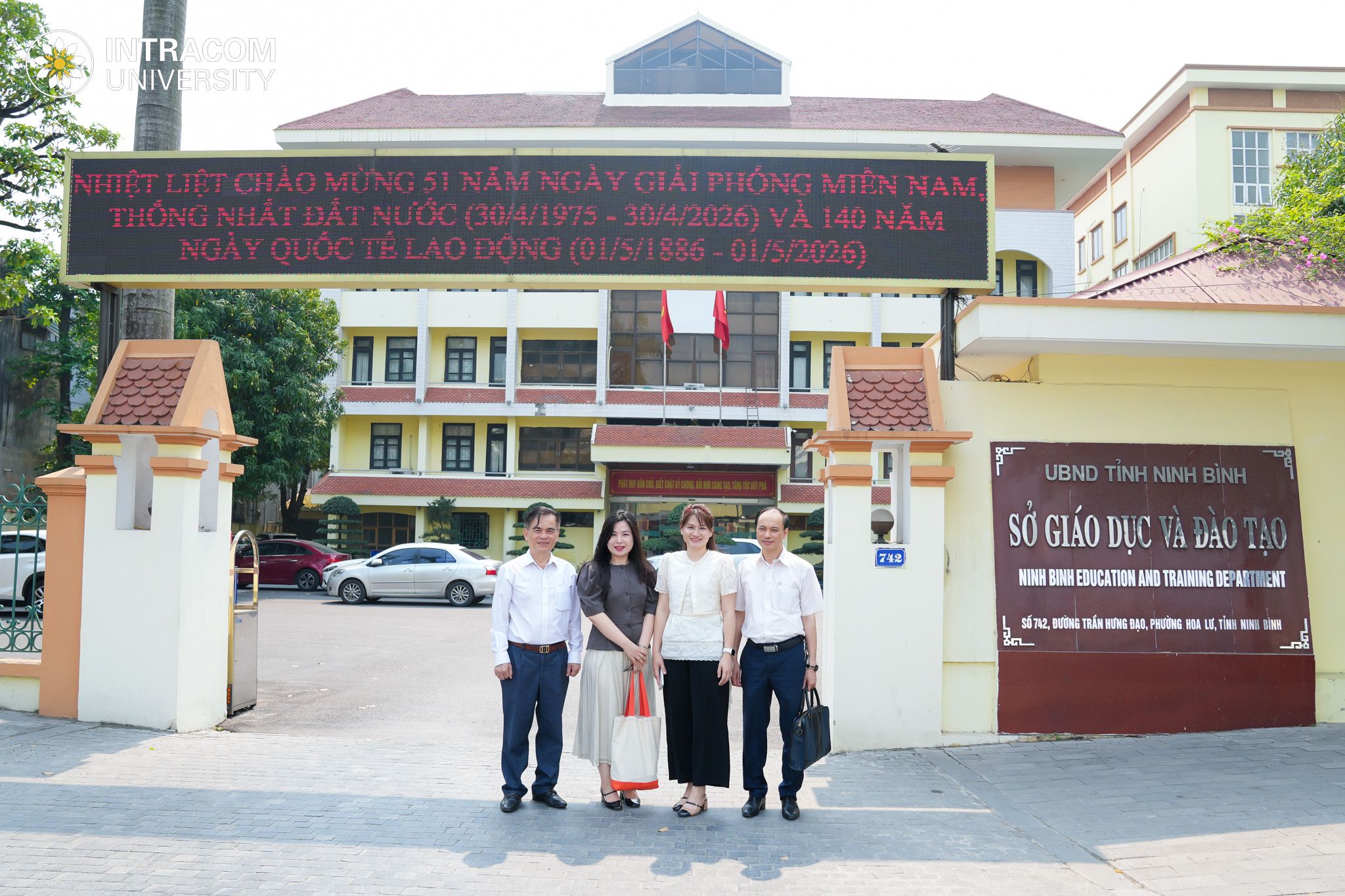 Intracom University strengthens cooperation with the Department of Education and Training of Ninh Binh province 2 Intracom University