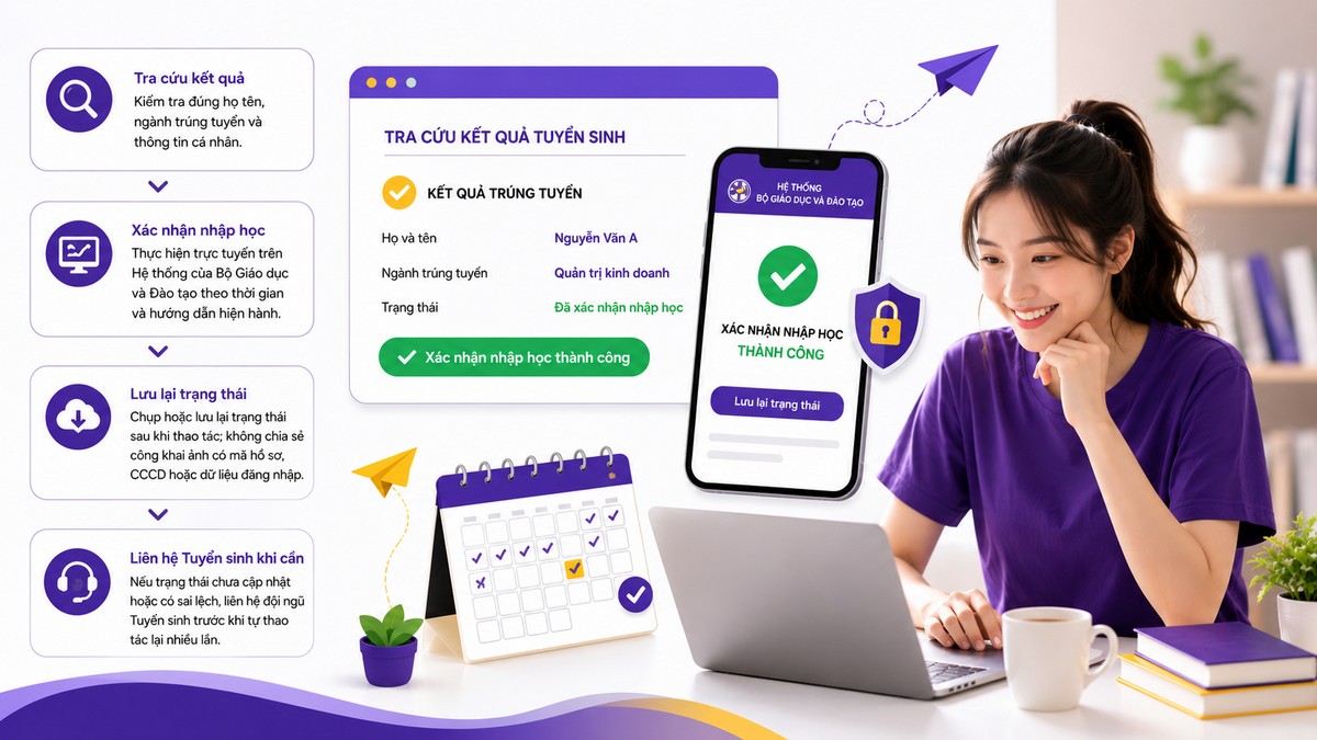 Đã trúng tuyển INU? 5 Việc Cần Làm Tiếp Theo Trước Ngày Nhập Học 3 Việc 1 – Kiểm tra kết quả và trạng thái xác nhận nhập học