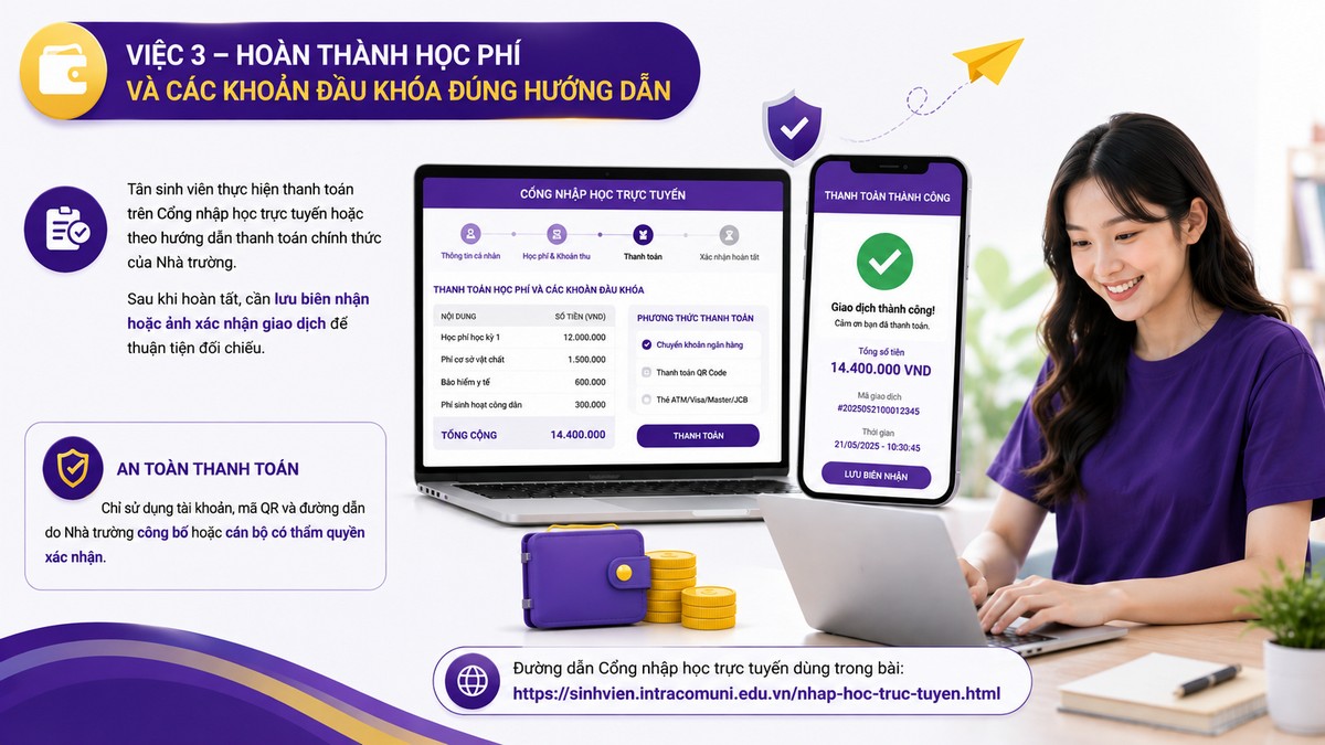 Đã trúng tuyển INU? 5 Việc Cần Làm Tiếp Theo Trước Ngày Nhập Học 6 Việc 3 – Hoàn thành học phí và các khoản đầu khóa đúng hướng dẫn