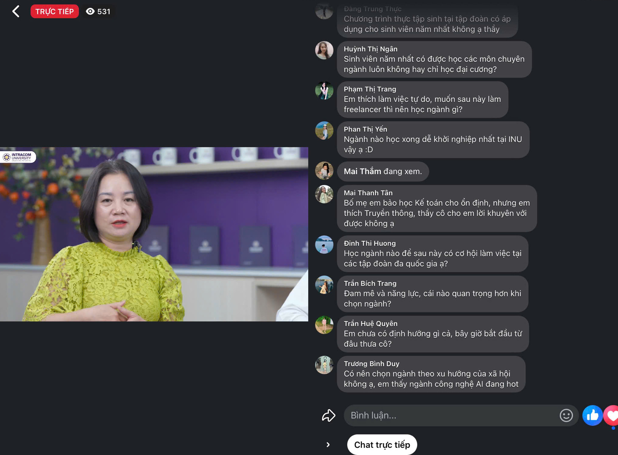 Recap the livestream program series "Choose Intracom - Choose Success" exploding with a series of useful admission information 4 live 1 2043x1505 1